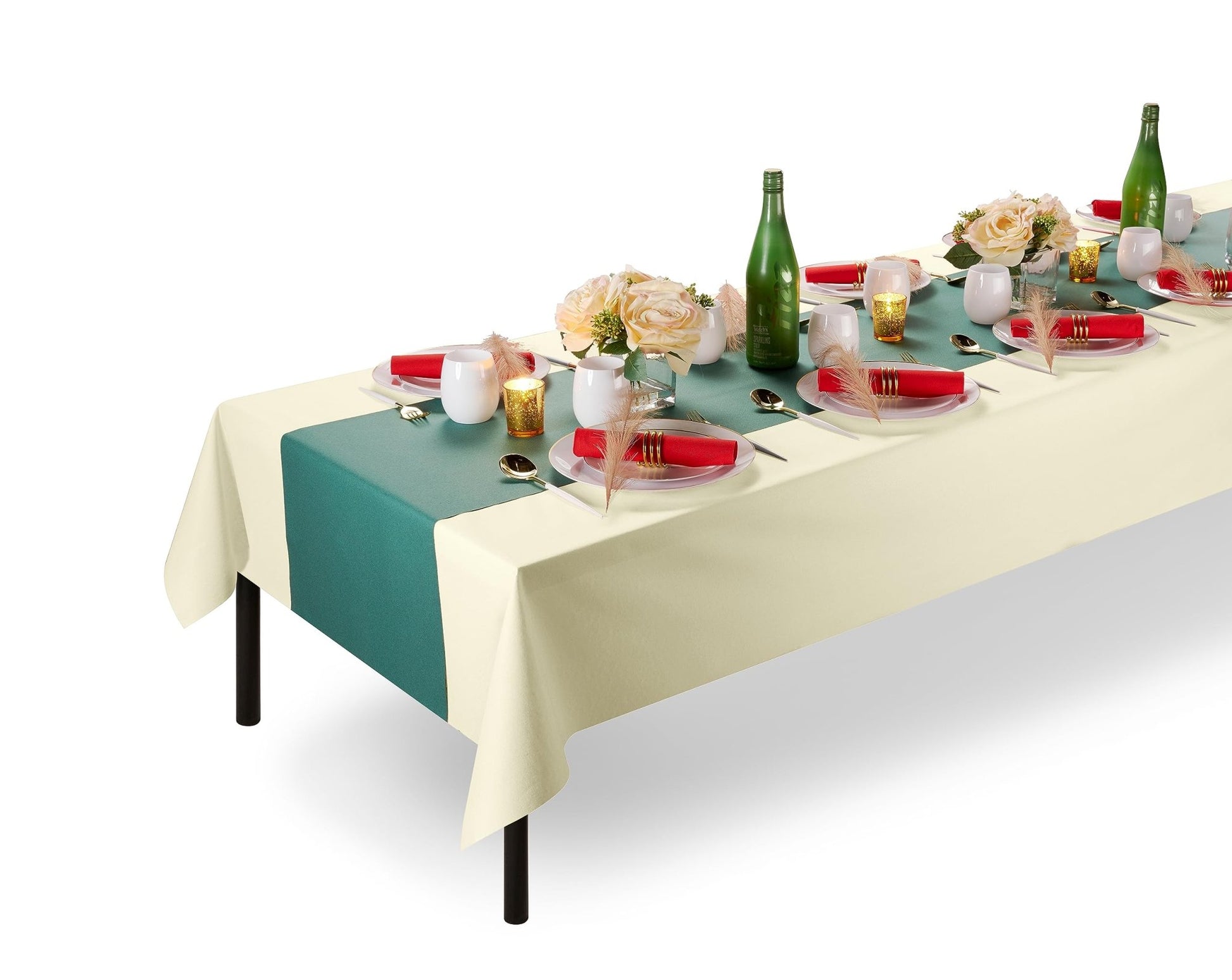 Disposable Linen-Like Table Cloth Roll - Airlaid Paper | 55" wide x 80' long - Naptec Paper - Servietto