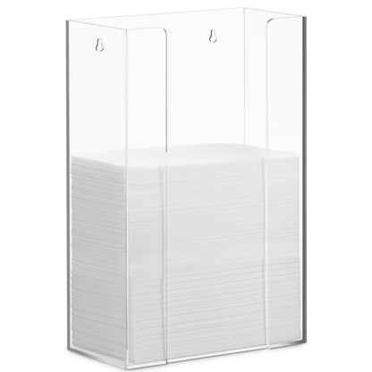Guest Towel Holder, | Clear Acrylic | 9.25" x 5.75" x 8"H - Naptec Paper - BloominGoods