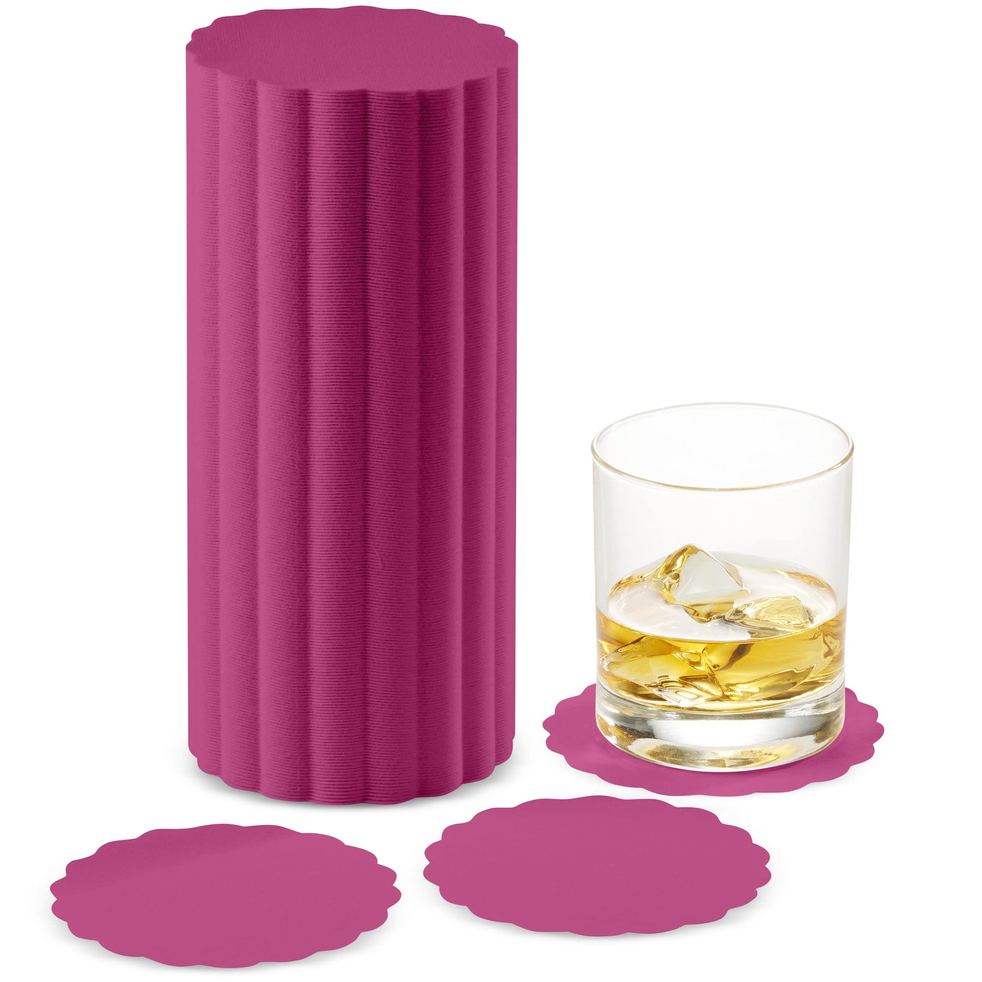 Disposable Linen-Feel Coasters | Airlaid Paper, 3.5", 500-Pack - Naptec Paper - BloominGoods