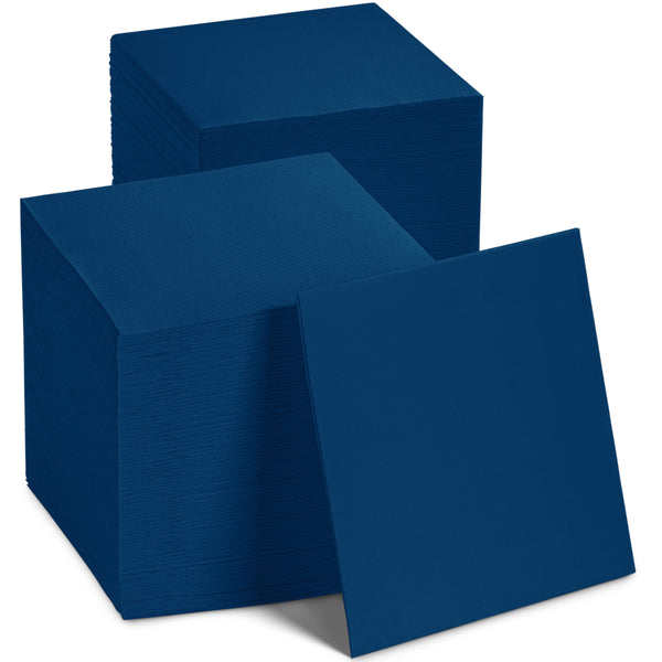 NP-PPLLN-BLU-2000,Disposable 15-inch luncheon napkin by Naperee with elegant quilted texture blue color