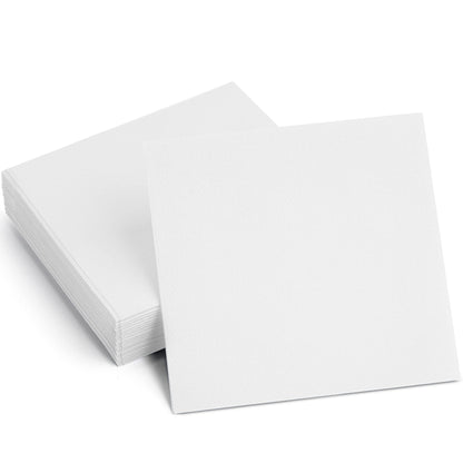 Disposable Linen-Feel Cocktail Napkins | Airlaid Paper, 8"x8" (unfolded), 100-Pack - Naptec Paper - BloominGoods
