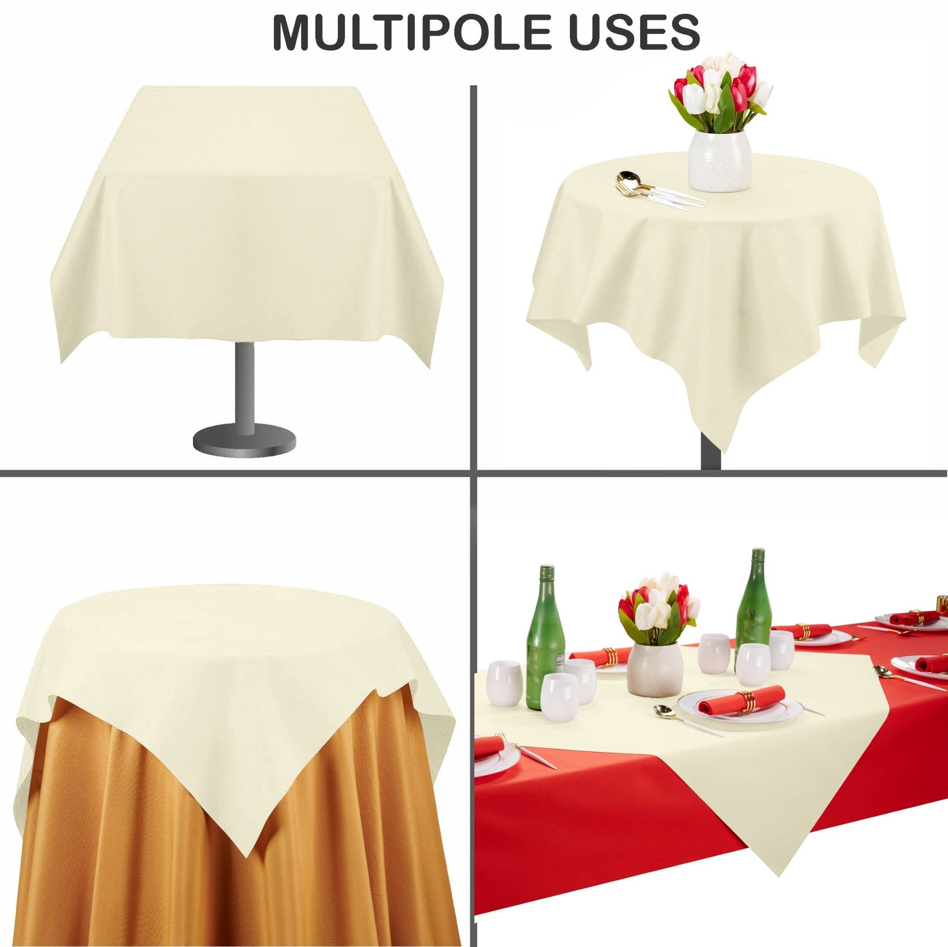 Disposable Linen-Like Folded Table Cloths - Airlaid Paper - Naptec Paper - Servietto