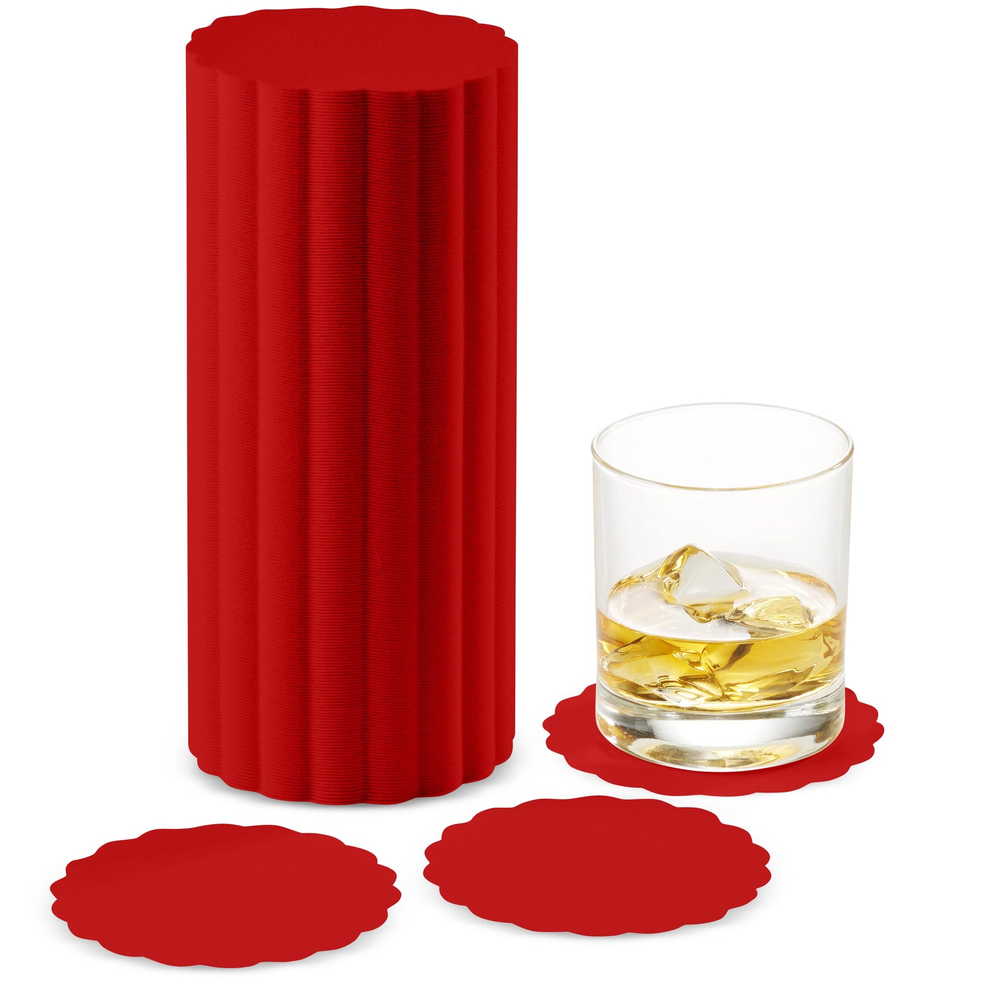 Disposable Linen-Feel Coasters | Airlaid Paper, 3.5", 500-Pack - Naptec Paper - BloominGoods
