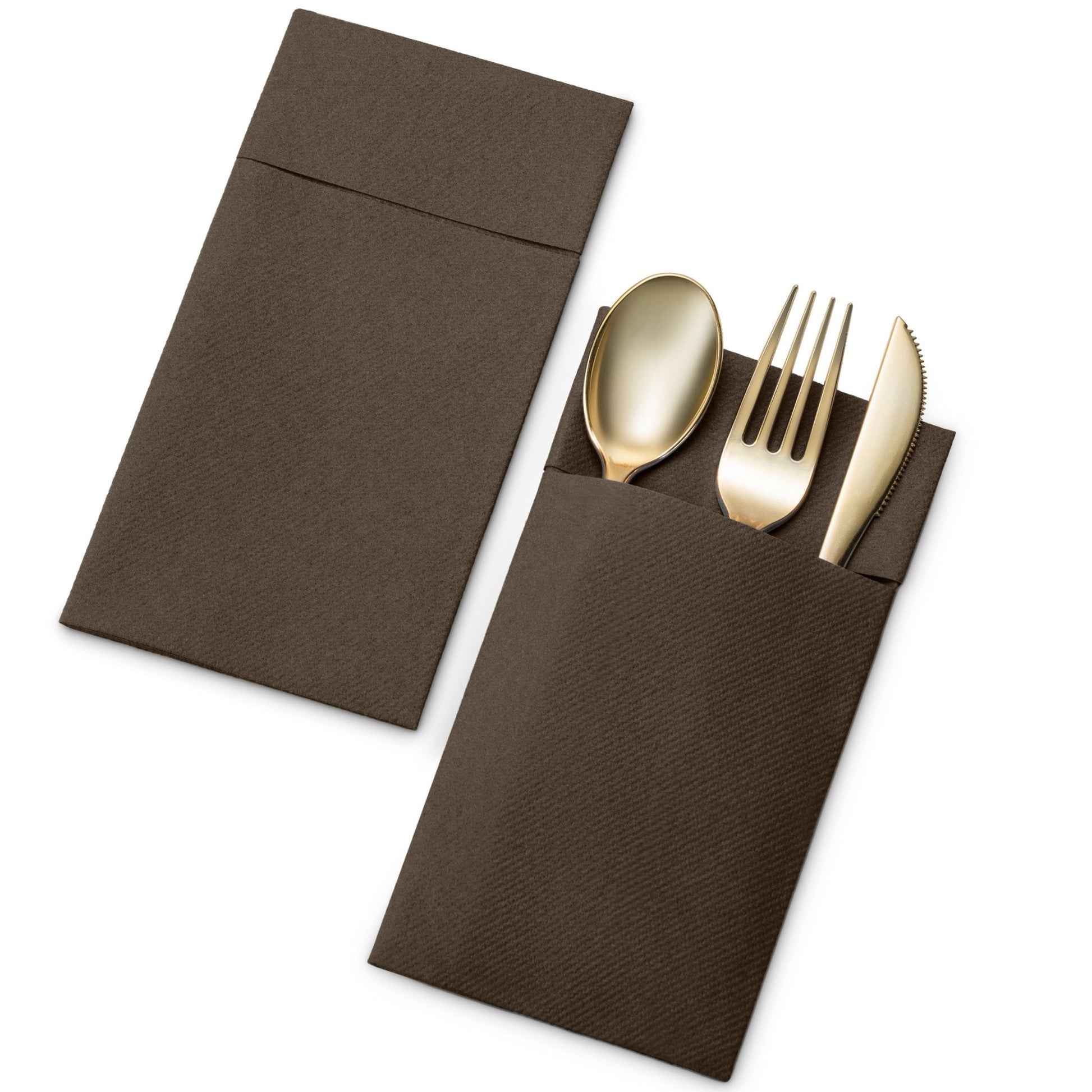 Disposable Linen-Feel Dinner Pocket Napkins | Airlaid Paper, 12"x16" - Naptec Paper - Servietto