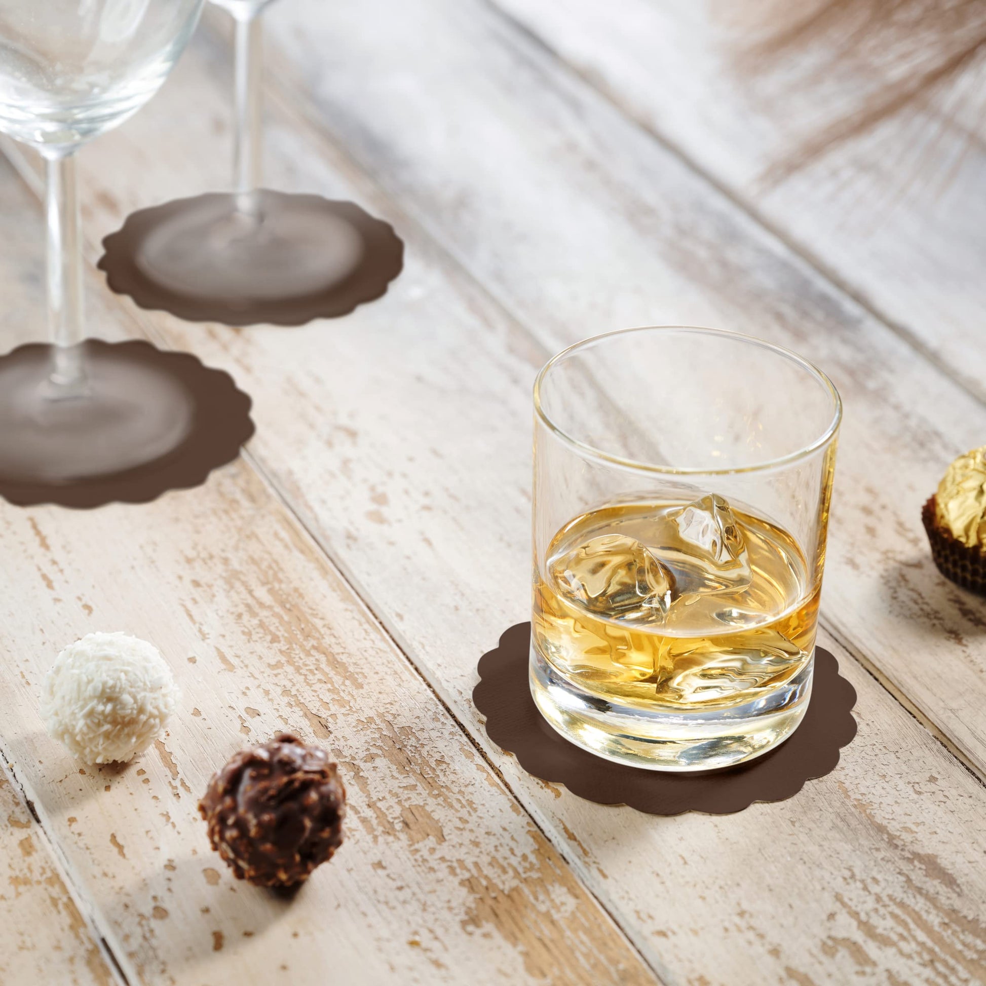 Disposable Linen-Feel Coasters | Airlaid Paper, 3.5", 500-Pack - Naptec Paper - BloominGoods