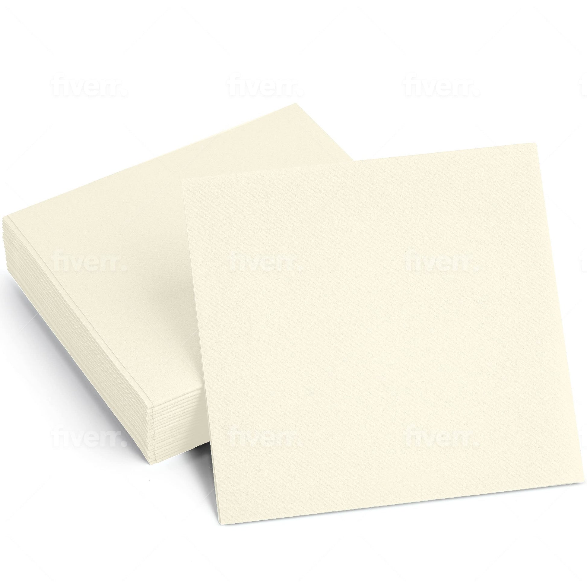 Disposable Linen-Feel Cocktail Napkins | Airlaid Paper, 8"x8" (unfolded), 100-Pack - Naptec Paper - BloominGoods