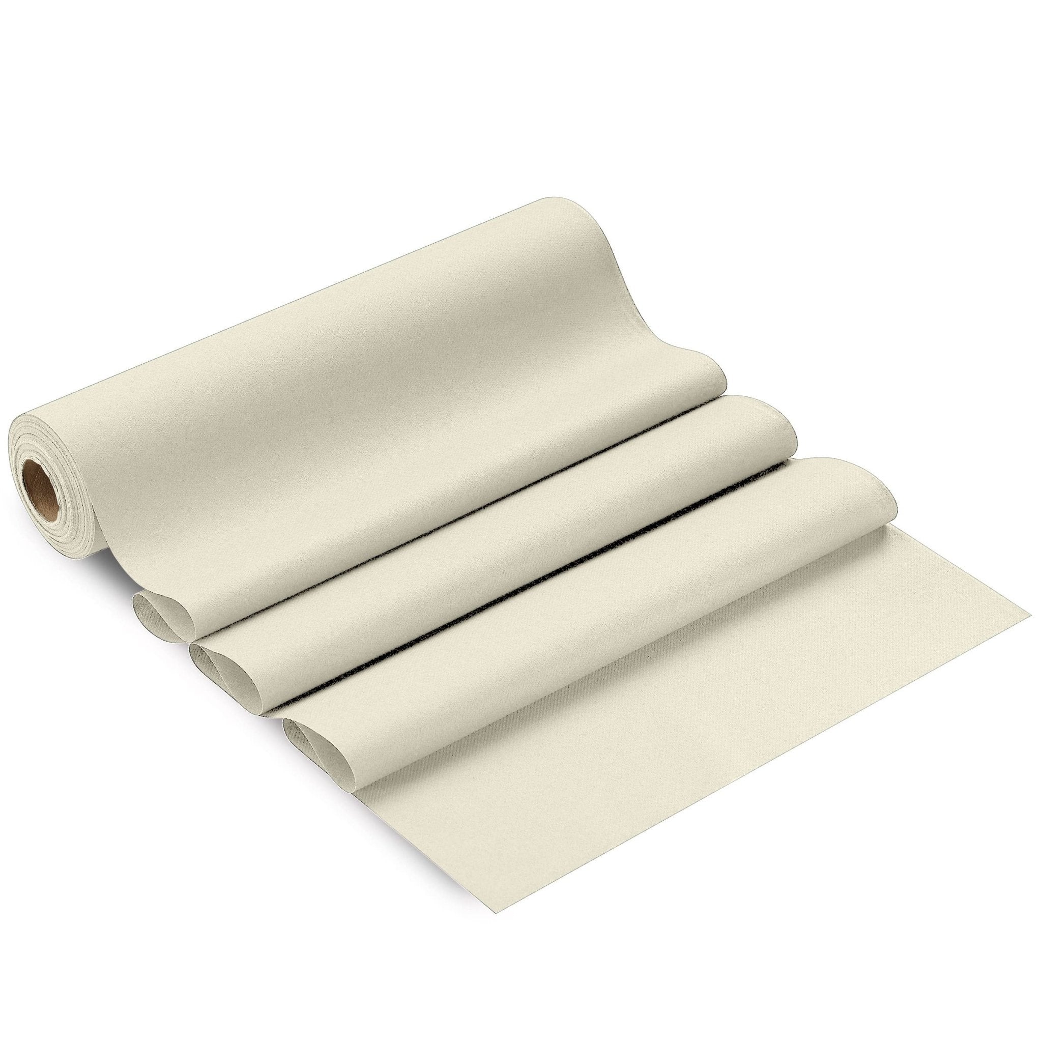 Disposable Linen-Like Table Runner Roll - Airlaid Paper | 16" wide x 80' long, (48" perforations) - Naptec Paper - Servietto