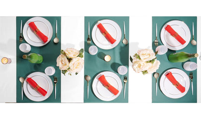 Disposable Linen-Like Table Cloth Roll - Airlaid Paper | 55" wide x 80' long - Naptec Paper - Servietto