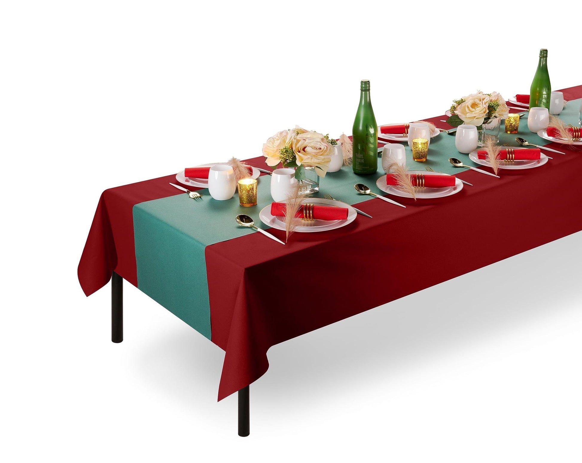 Disposable Linen-Like Table Cloth Roll - Airlaid Paper | 55" wide x 80' long - Naptec Paper - Servietto
