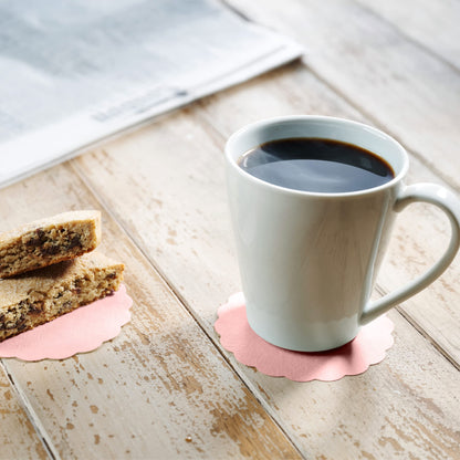 Disposable Linen-Feel Coasters | Airlaid Paper, 3.5", 500-Pack - Naptec Paper - BloominGoods