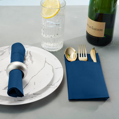 Disposable Linen-Feel Dinner Pocket Napkins | Airlaid Paper, 12"x16" - Naptec Paper - Servietto