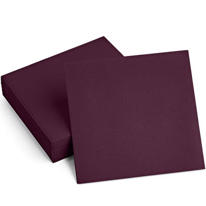 Disposable Linen-Feel Cocktail Napkins | Airlaid Paper, 8"x8" (unfolded), 100-Pack - Naptec Paper - BloominGoods