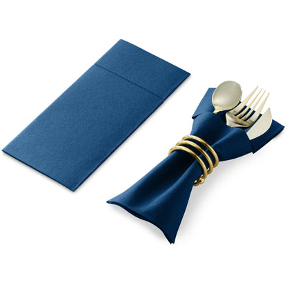Disposable Linen-Feel Dinner Pocket Napkins | Airlaid Paper, 12"x16" - Naptec Paper - Servietto