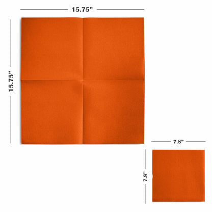 Disposable Linen-Feel Large Luncheon Napkins | Airlaid Paper, 16"x16", 50-Pack - Naptec Paper - BloominGoods
