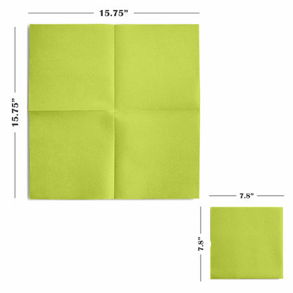 Disposable Linen-Feel Large Luncheon Napkins | Airlaid Paper, 16"x16", 50-Pack - Naptec Paper - BloominGoods