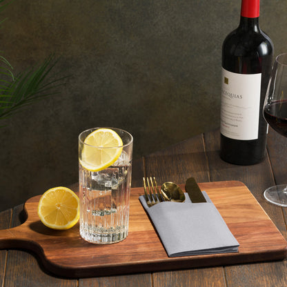 Disposable Linen-Feel Dinner Pocket Napkins | Airlaid Paper, 12"x16" - Naptec Paper - Servietto