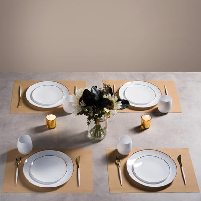 Disposable Linen-Feel Placemats| Airlaid Paper, 12"x18", 100-Pack - Naptec Paper - Servietto