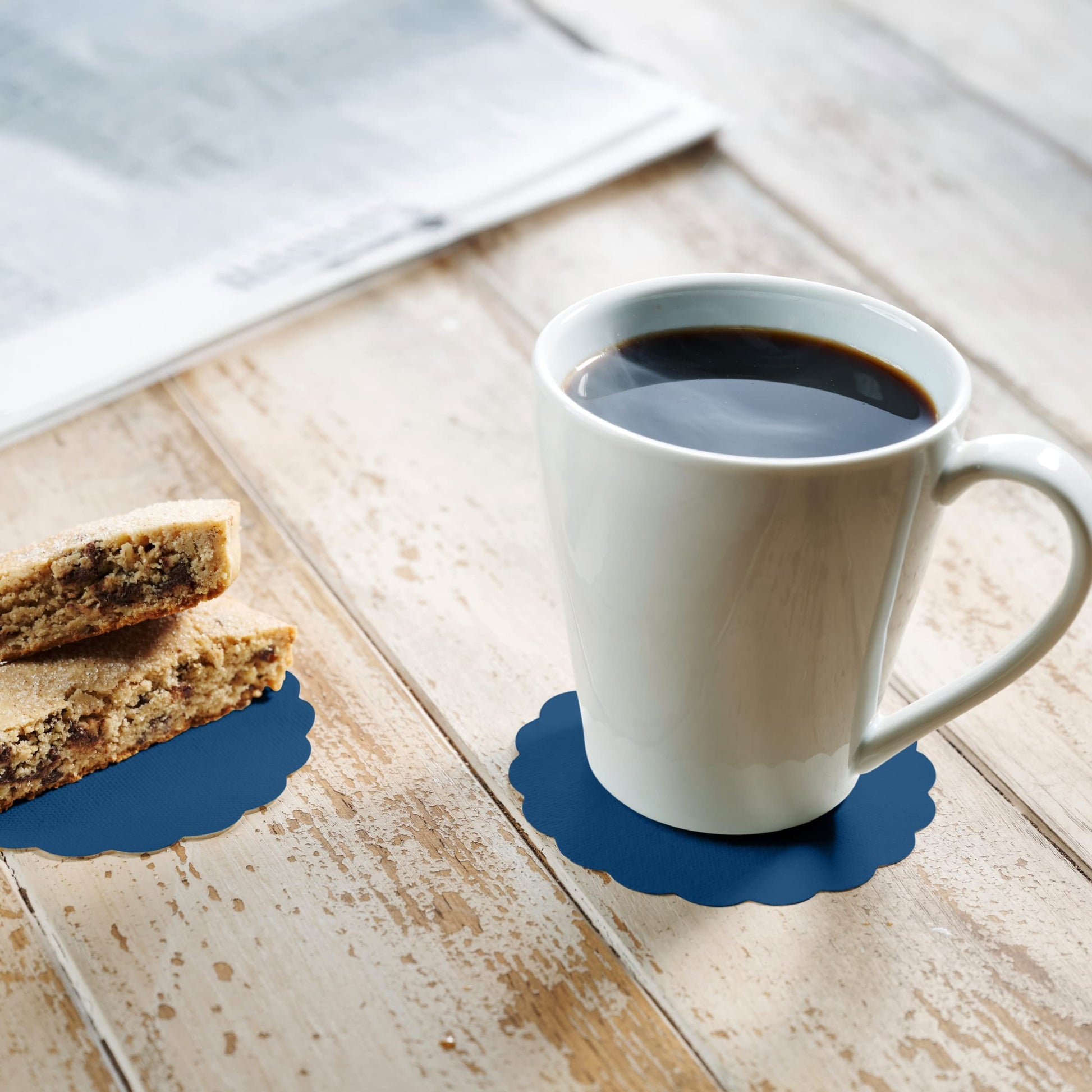 Disposable Linen-Feel Coasters | Airlaid Paper, 3.5", 500-Pack - Naptec Paper - BloominGoods