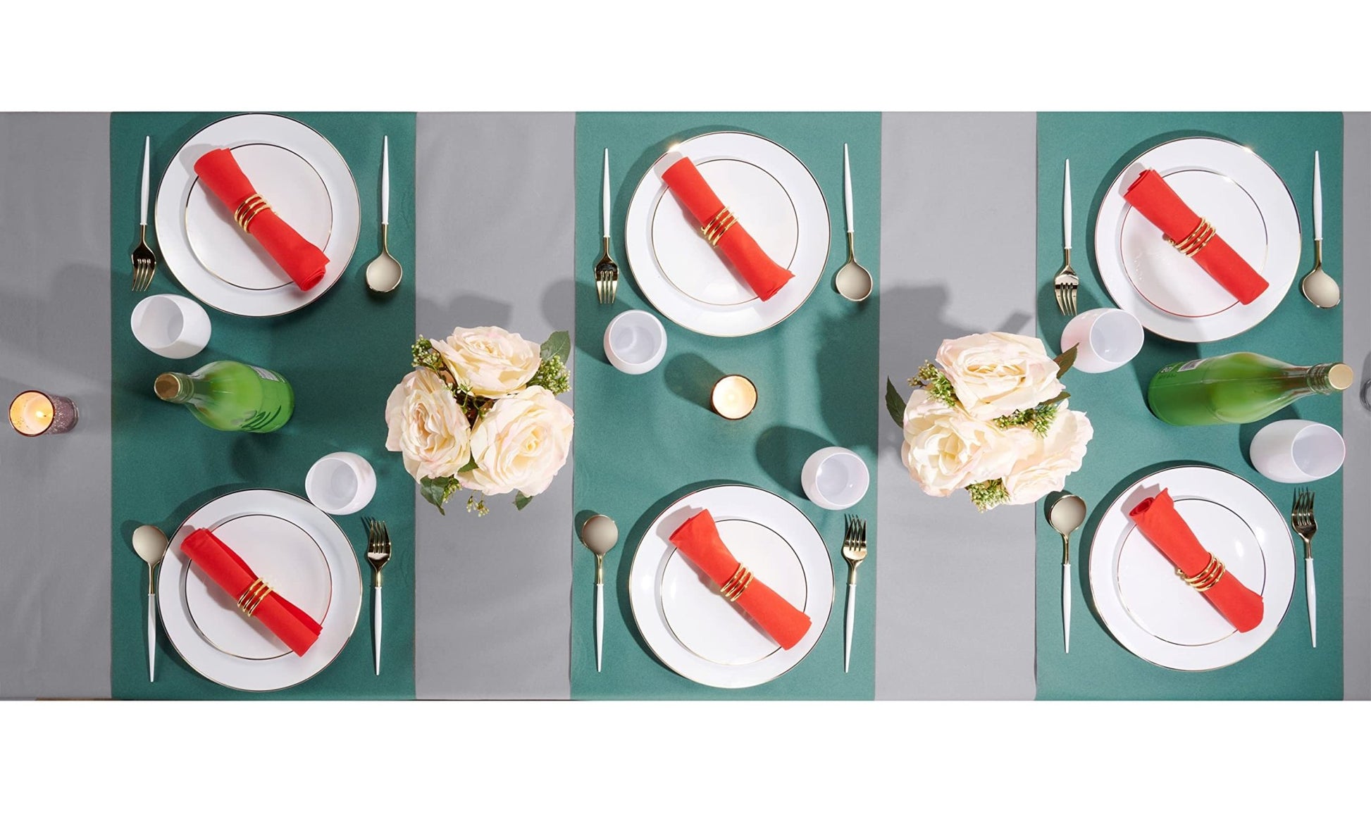 Disposable Linen-Like Table Cloth Roll - Airlaid Paper | 55" wide x 80' long - Naptec Paper - Servietto