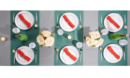 Disposable Linen-Like Table Cloth Roll - Airlaid Paper | 55" wide x 80' long - Naptec Paper - Servietto