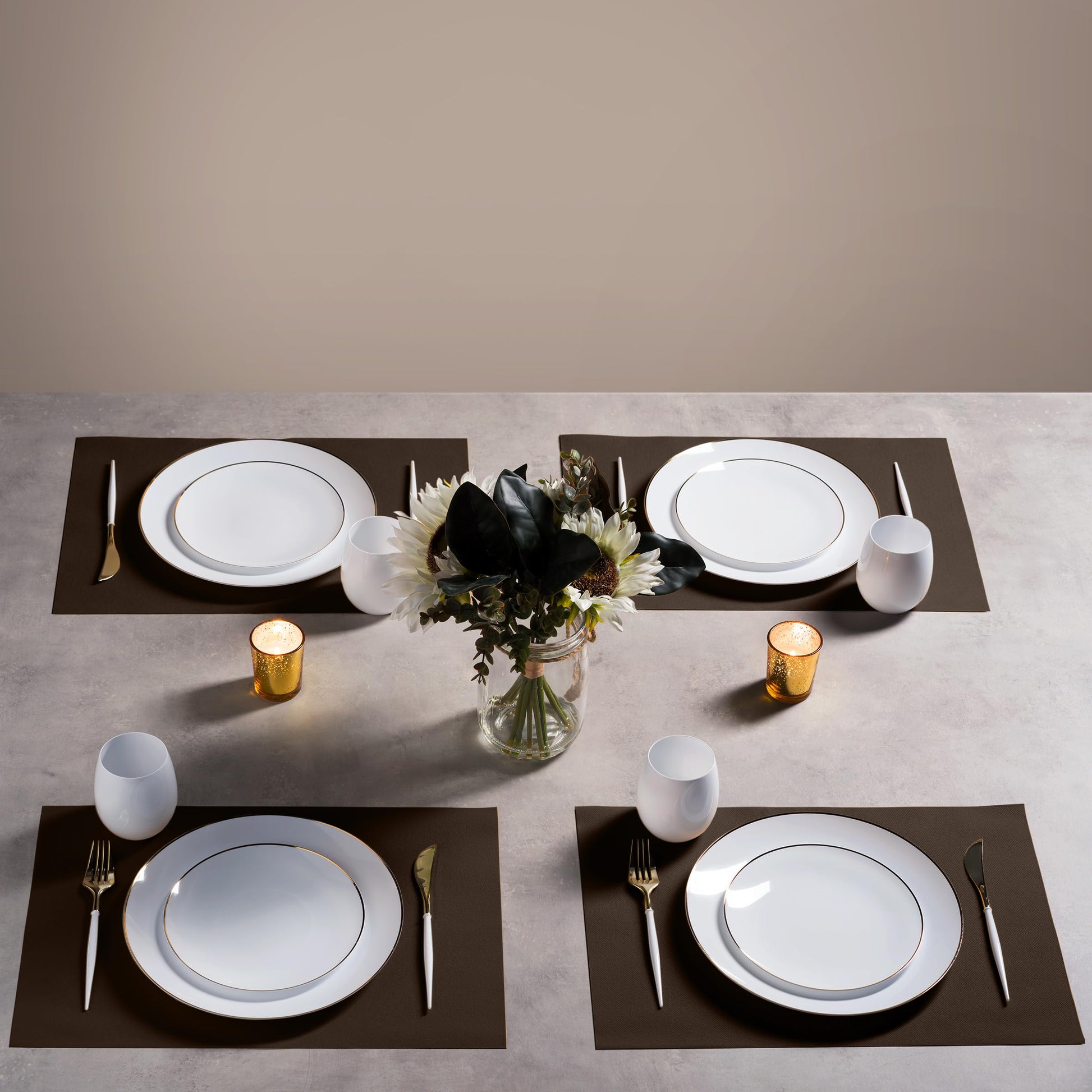 Disposable Linen-Feel Placemats| Airlaid Paper, 12"x18", 100-Pack - Naptec Paper - Servietto