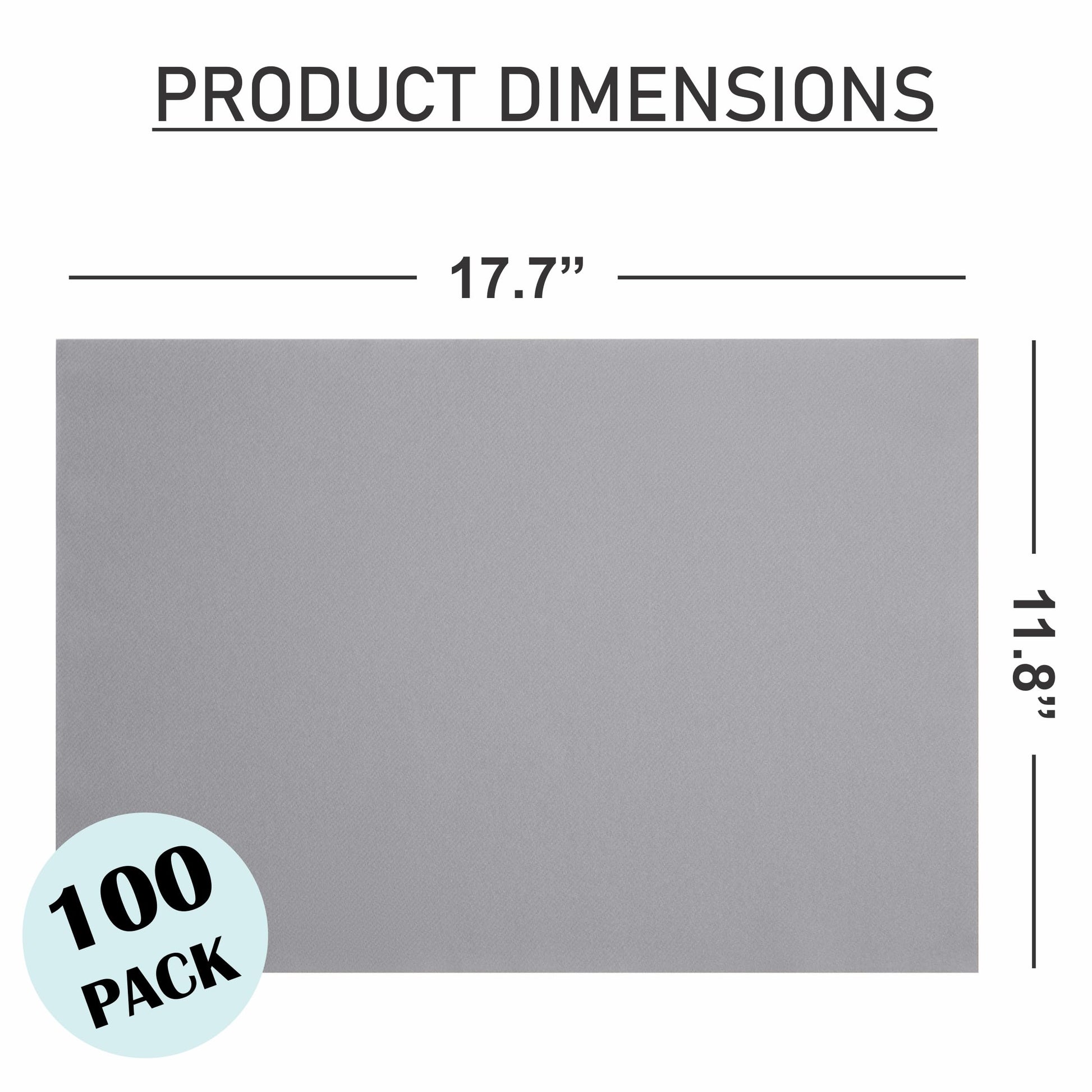 Disposable Linen-Feel Placemats| Airlaid Paper, 12"x18", 100-Pack - Naptec Paper - Servietto