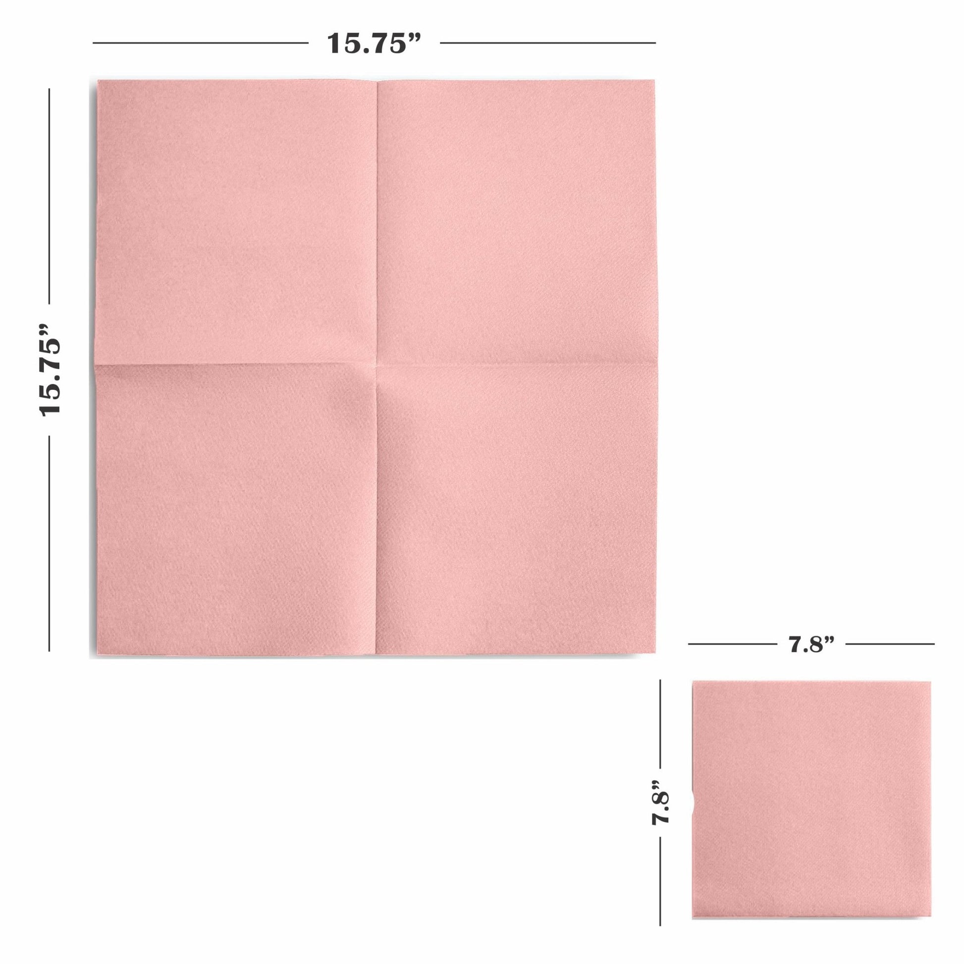 Disposable Linen-Feel Large Luncheon Napkins | Airlaid Paper, 16"x16", 50-Pack - Naptec Paper - BloominGoods