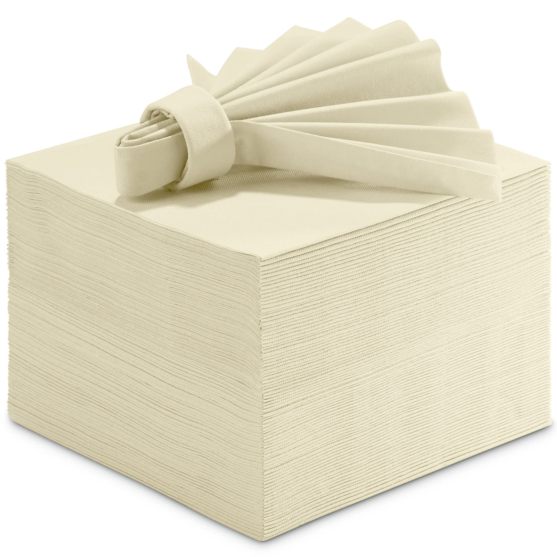 BG-CLLN-CREM/50, Disposable cream napkins stacked