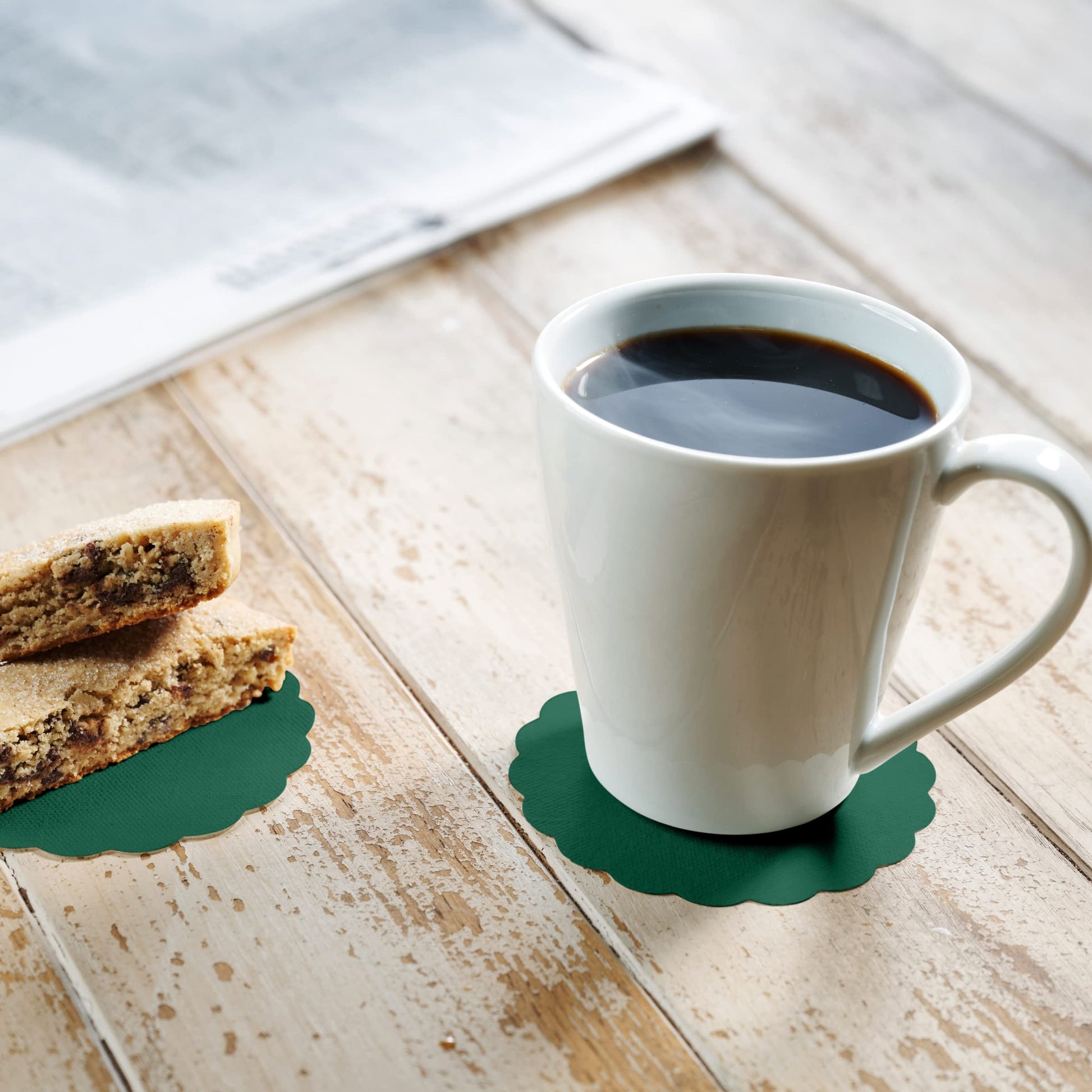 Disposable Linen-Feel Coasters | Airlaid Paper, 3.5", 500-Pack - Naptec Paper - BloominGoods