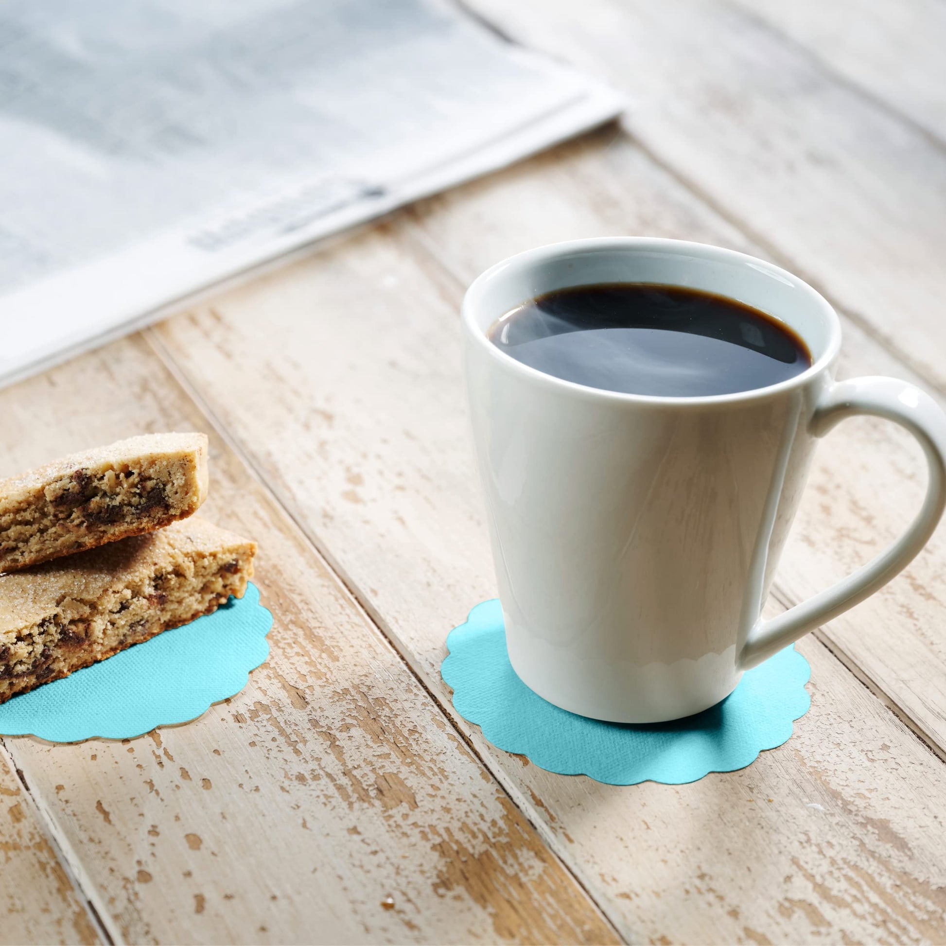 Disposable Linen-Feel Coasters | Airlaid Paper, 3.5", 500-Pack - Naptec Paper - BloominGoods
