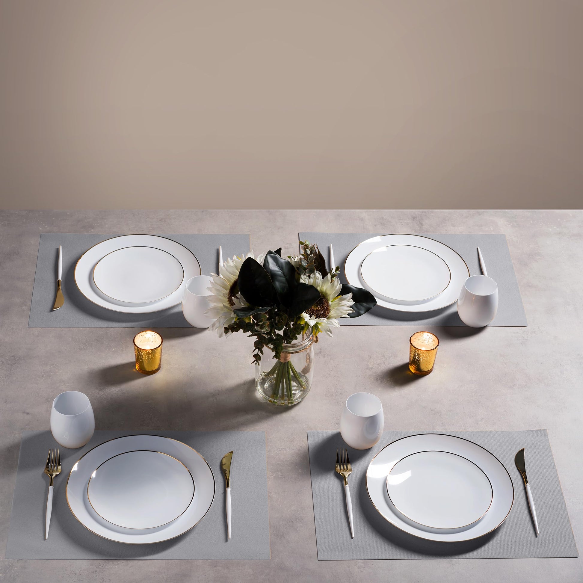 Disposable Linen-Feel Placemats| Airlaid Paper, 12"x18", 100-Pack - Naptec Paper - Servietto
