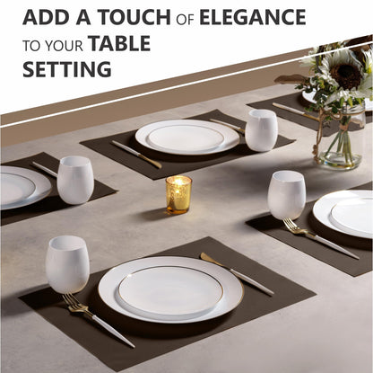 Disposable Linen-Feel Placemats| Airlaid Paper, 12"x18", 100-Pack - Naptec Paper - Servietto