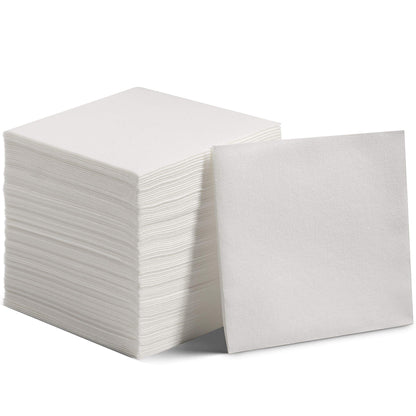 Disposable Linen-Feel Beverage Napkins | Airlaid Paper, 10"x10"