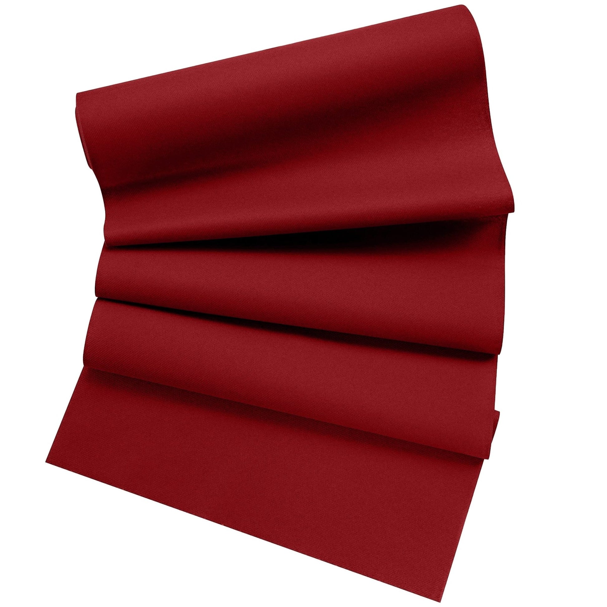 Disposable Linen-Like Table Runner Roll - Airlaid Paper | 16" wide x 80' long, (48" perforations) - Naptec Paper - Servietto