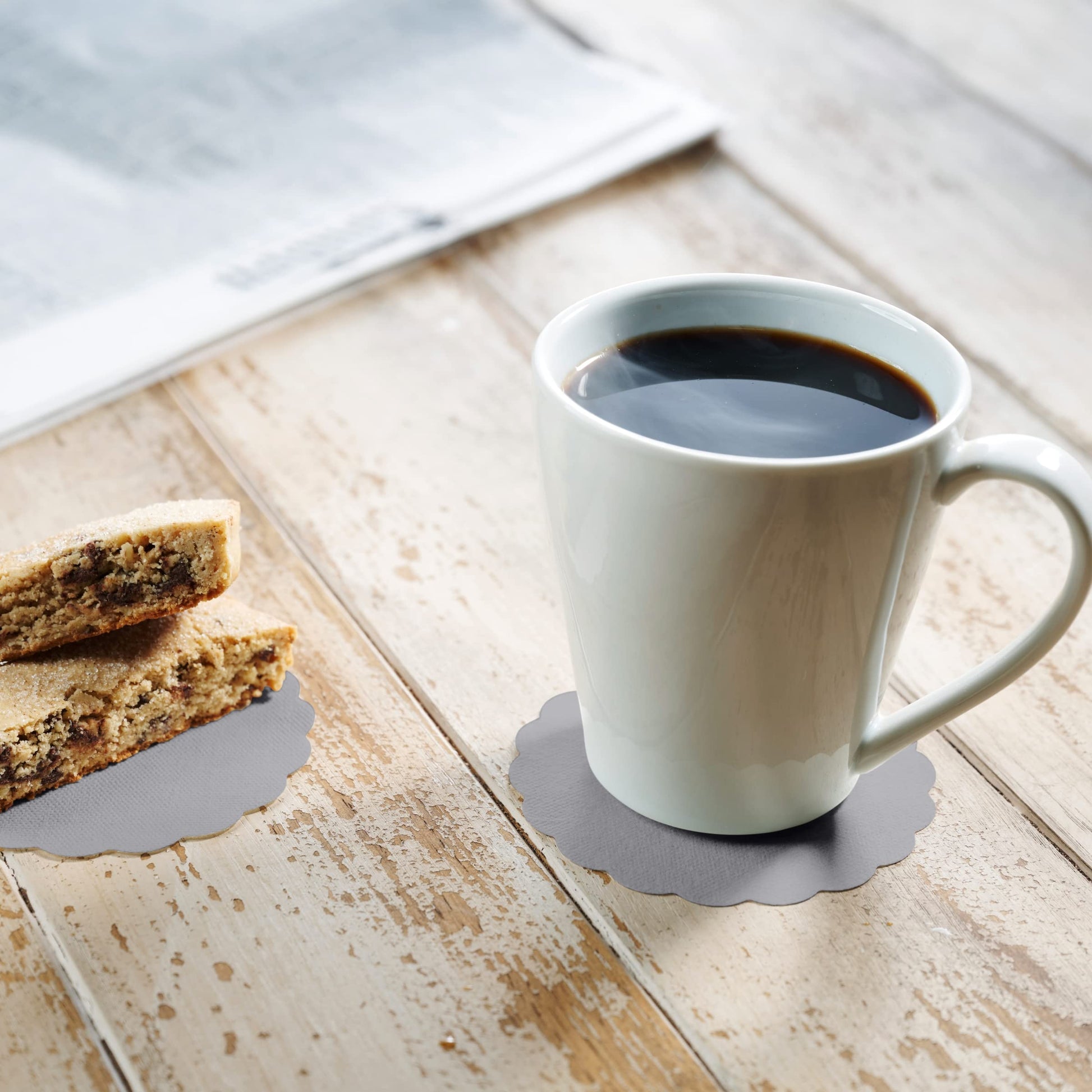 Disposable Linen-Feel Coasters | Airlaid Paper, 3.5", 500-Pack - Naptec Paper - BloominGoods