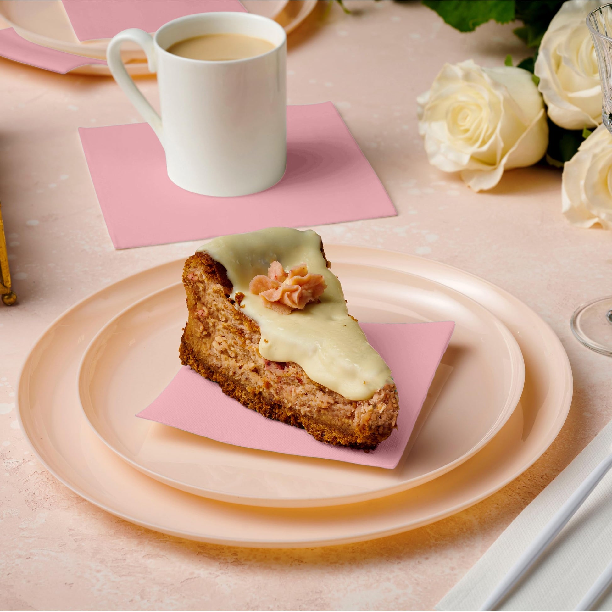 Naperee - Disposable Quilted Beverage Napkins | 10"x10" - Naptec Paper - Naperee
