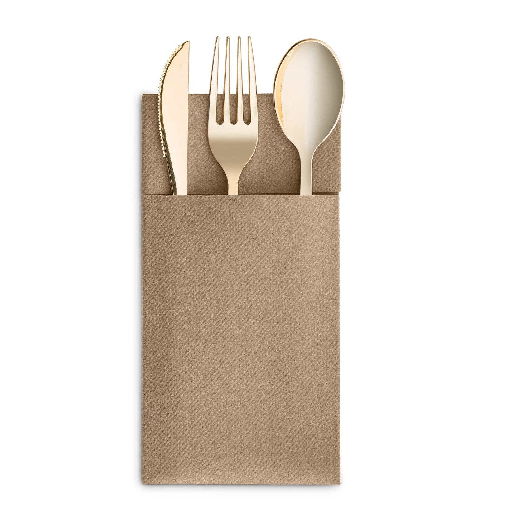 Disposable Linen-Feel Dinner Pocket Napkins | Airlaid Paper, 12"x16" - Naptec Paper - Servietto