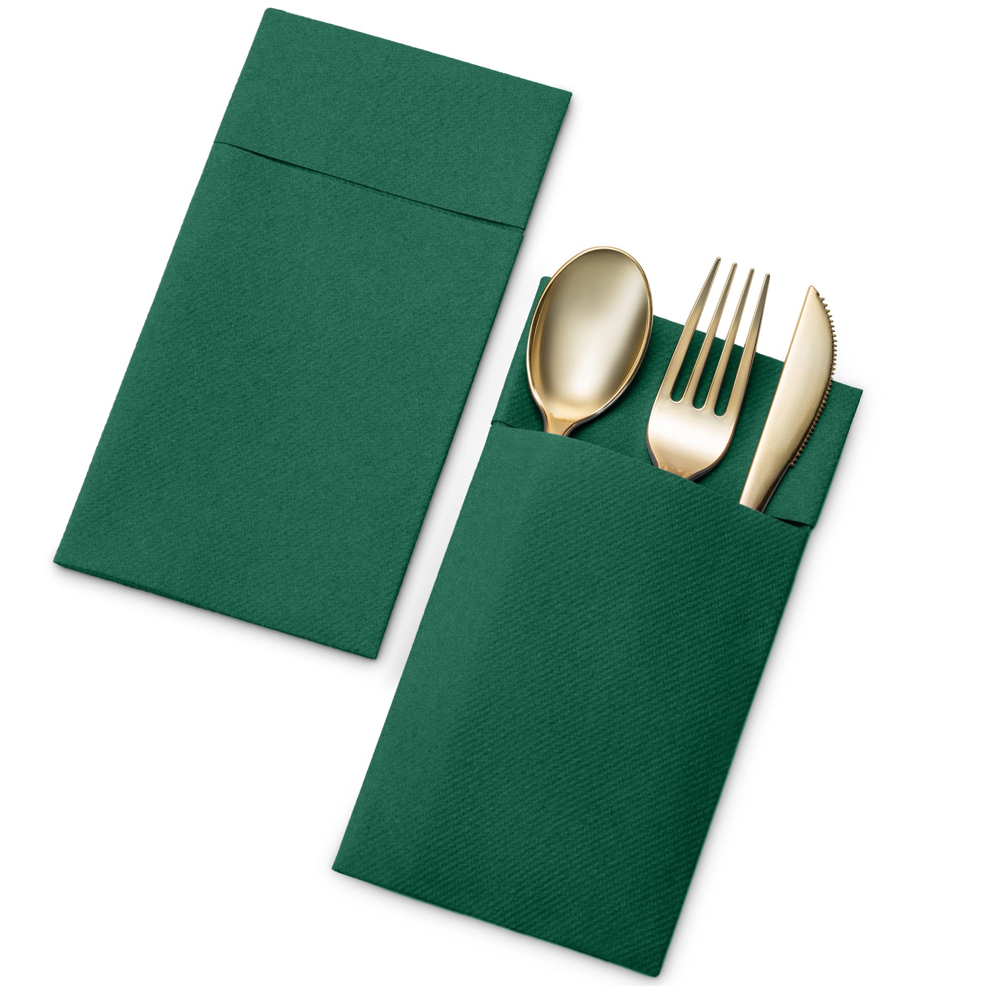 Disposable Linen-Feel Dinner Pocket Napkins | Airlaid Paper, 12"x16" - Naptec Paper - Servietto
