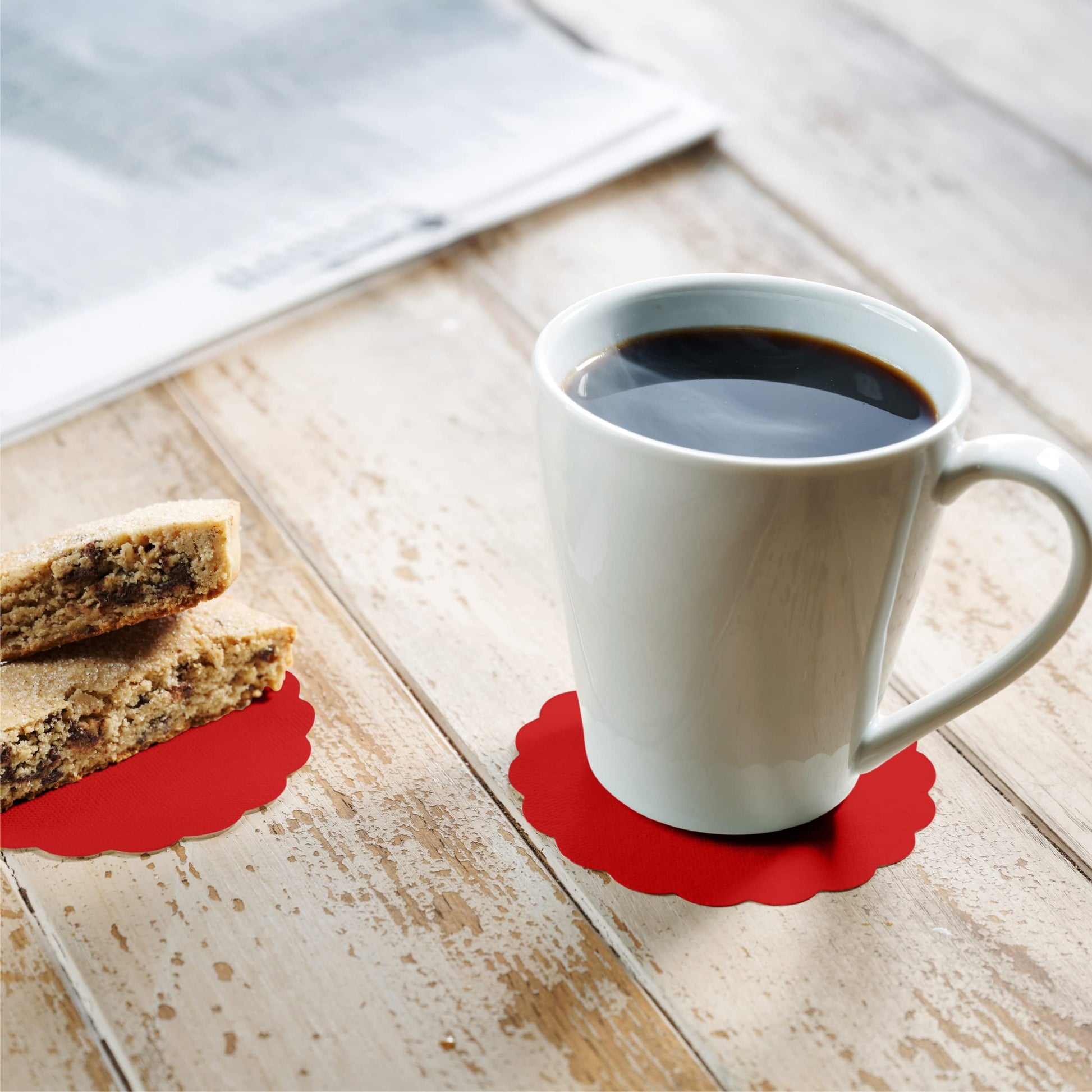 Disposable Linen-Feel Coasters | Airlaid Paper, 3.5", 500-Pack - Naptec Paper - BloominGoods