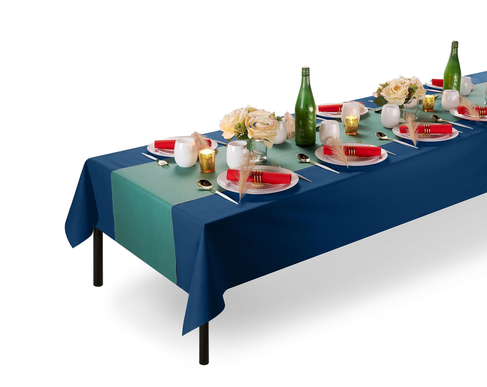 Disposable Linen-Like Table Cloth Roll - Airlaid Paper | 55" wide x 80' long - Naptec Paper - Servietto