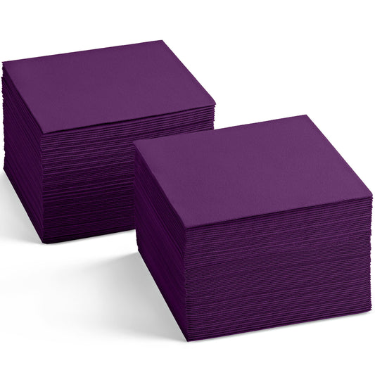 SV-CBN-ABGN/200,SV-CBN-ABGN/2000, Servietto aubergine linen-feel beverage napkins 