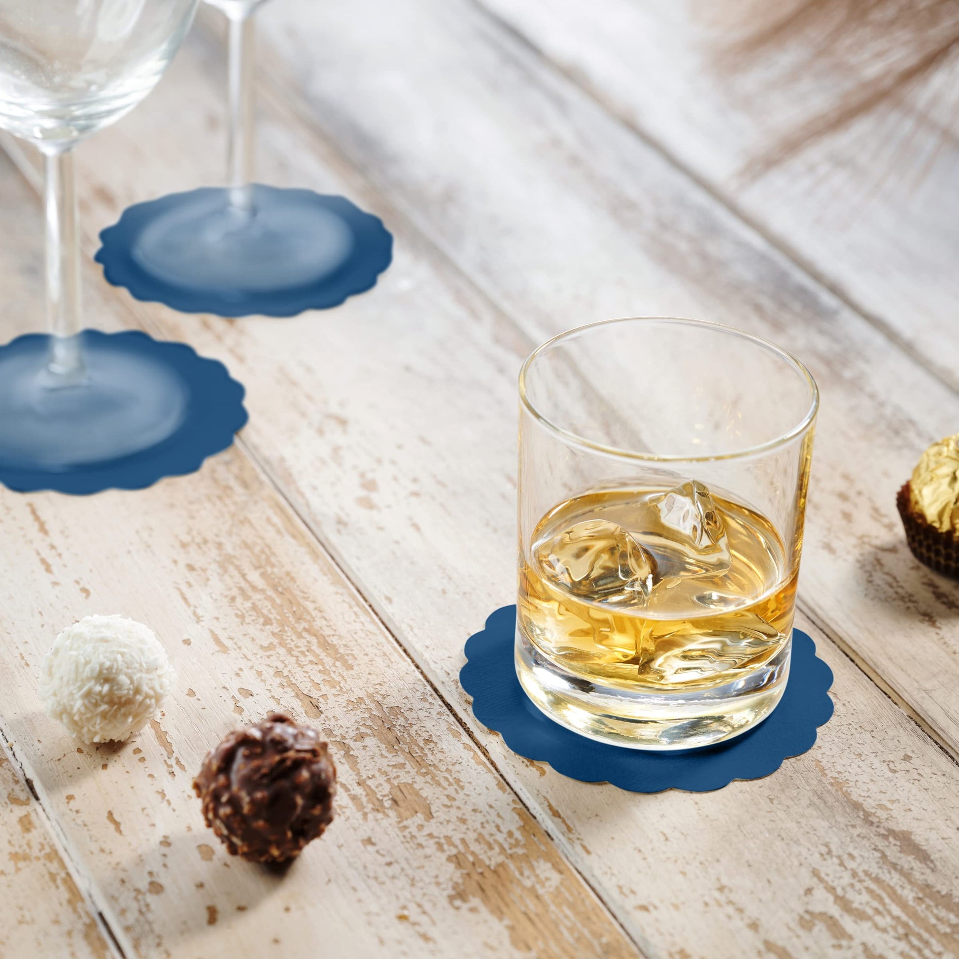Disposable Linen-Feel Coasters | Airlaid Paper, 3.5", 500-Pack - Naptec Paper - BloominGoods