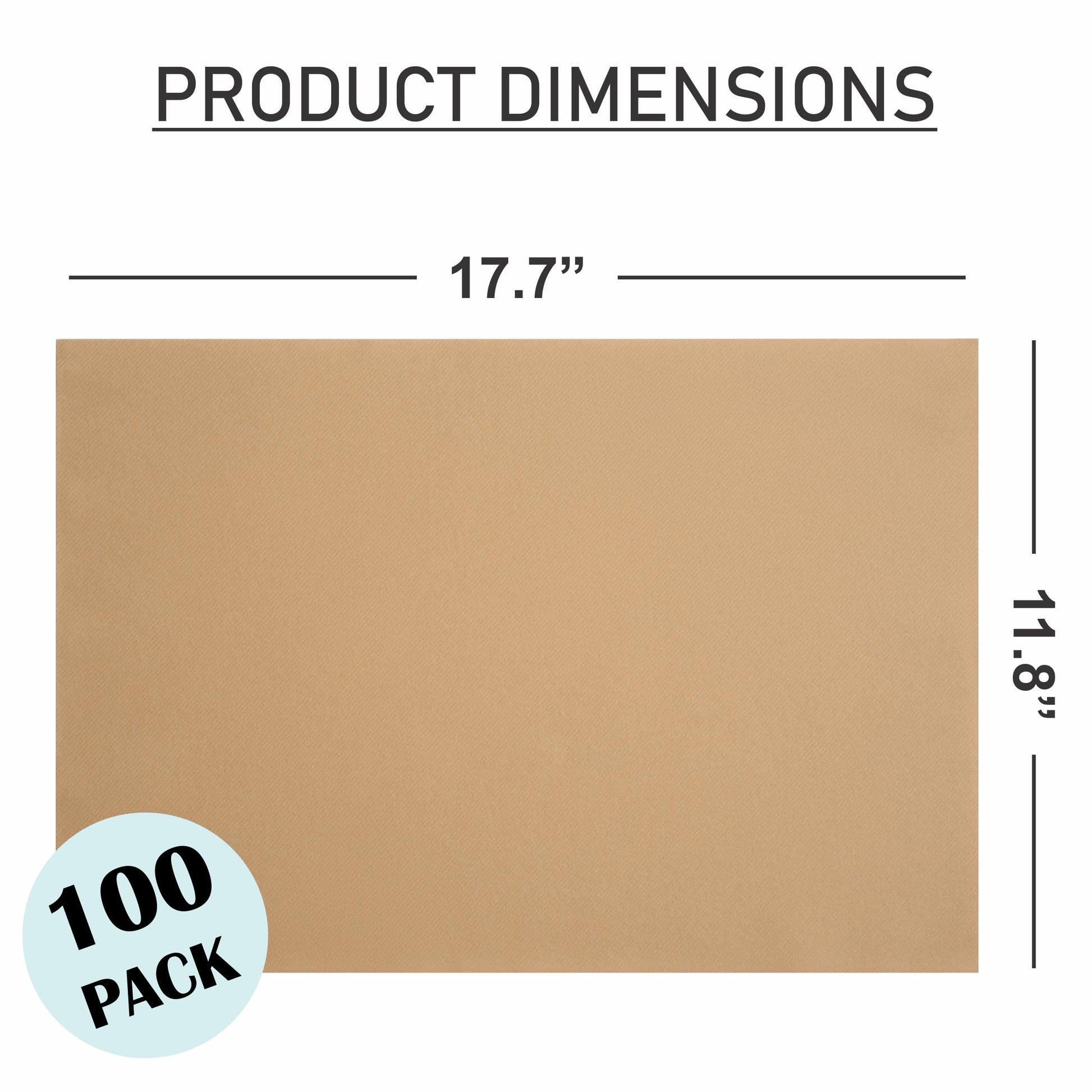 Disposable Linen-Feel Placemats| Airlaid Paper, 12"x18", 100-Pack - Naptec Paper - Servietto