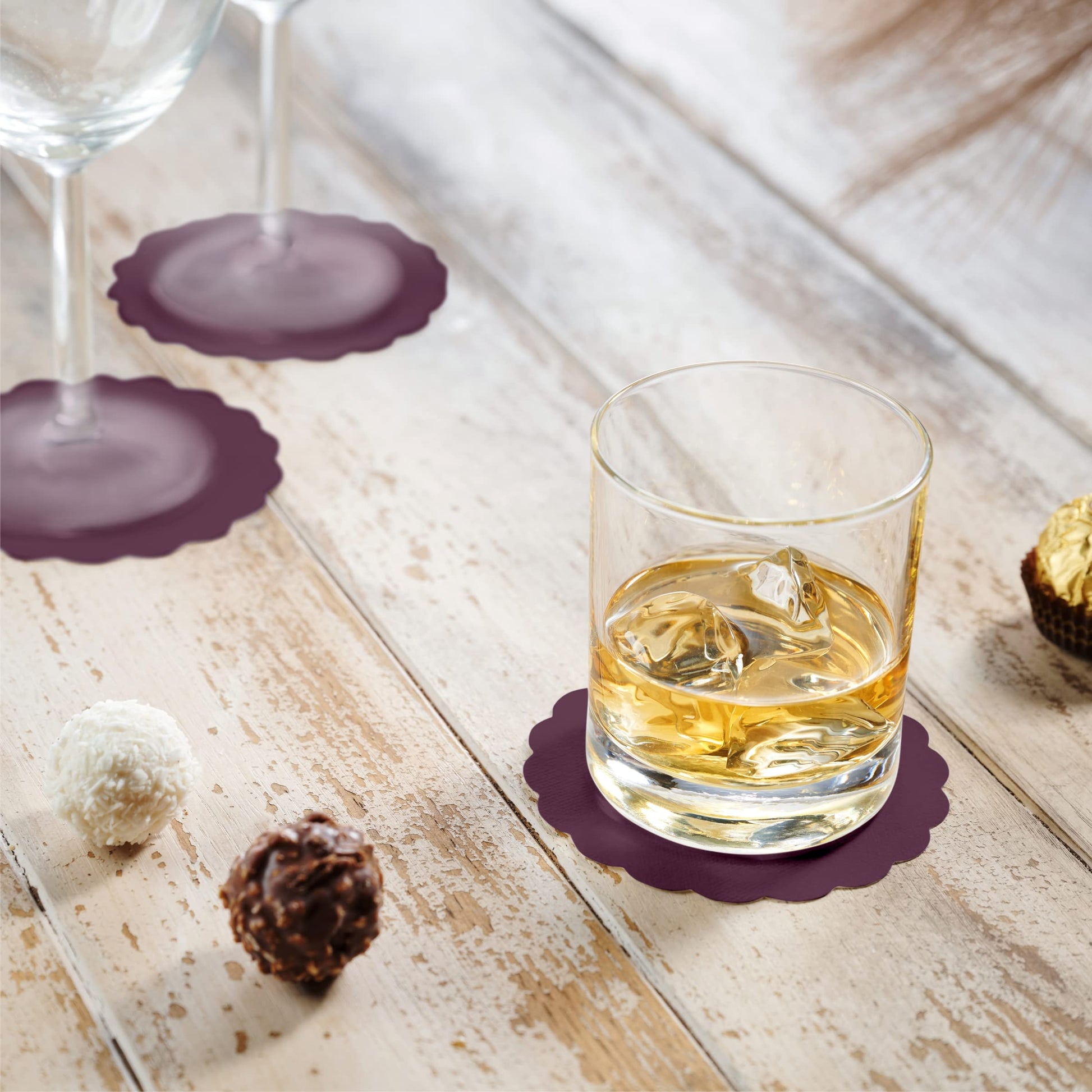 Disposable Linen-Feel Coasters | Airlaid Paper, 3.5", 500-Pack - Naptec Paper - BloominGoods