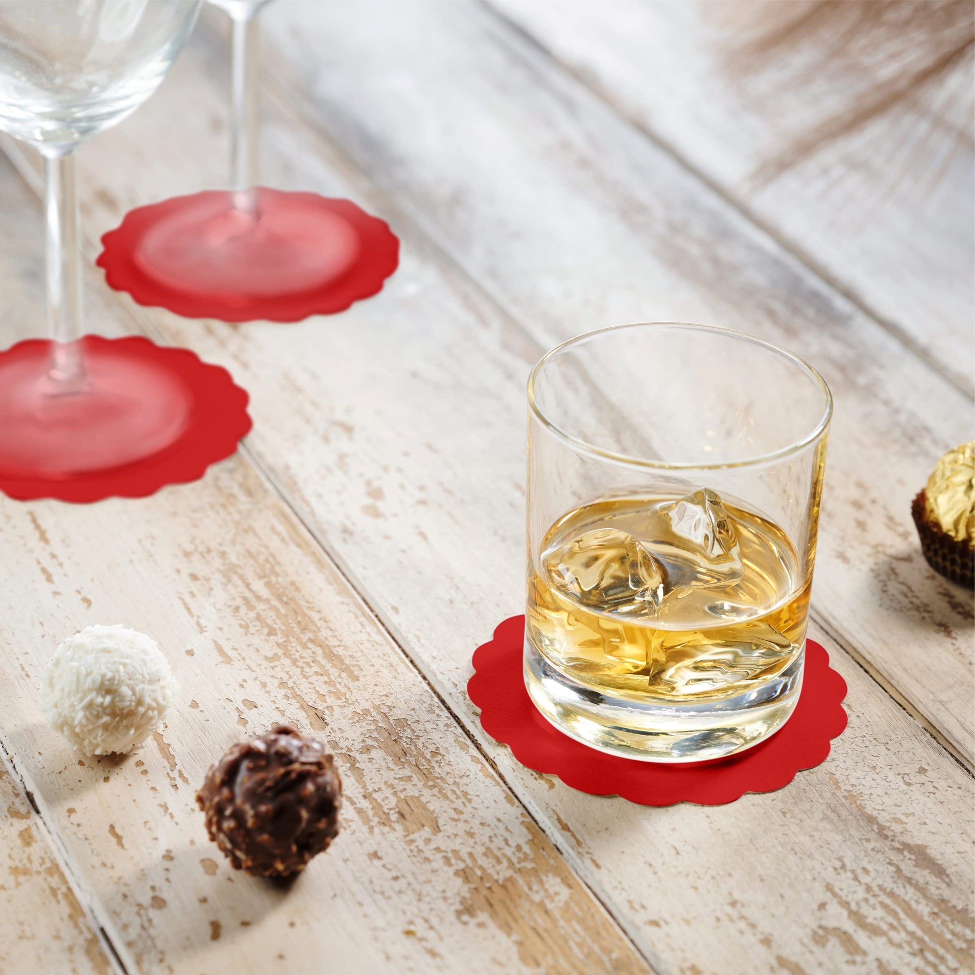 Disposable Linen-Feel Coasters | Airlaid Paper, 3.5", 500-Pack - Naptec Paper - BloominGoods