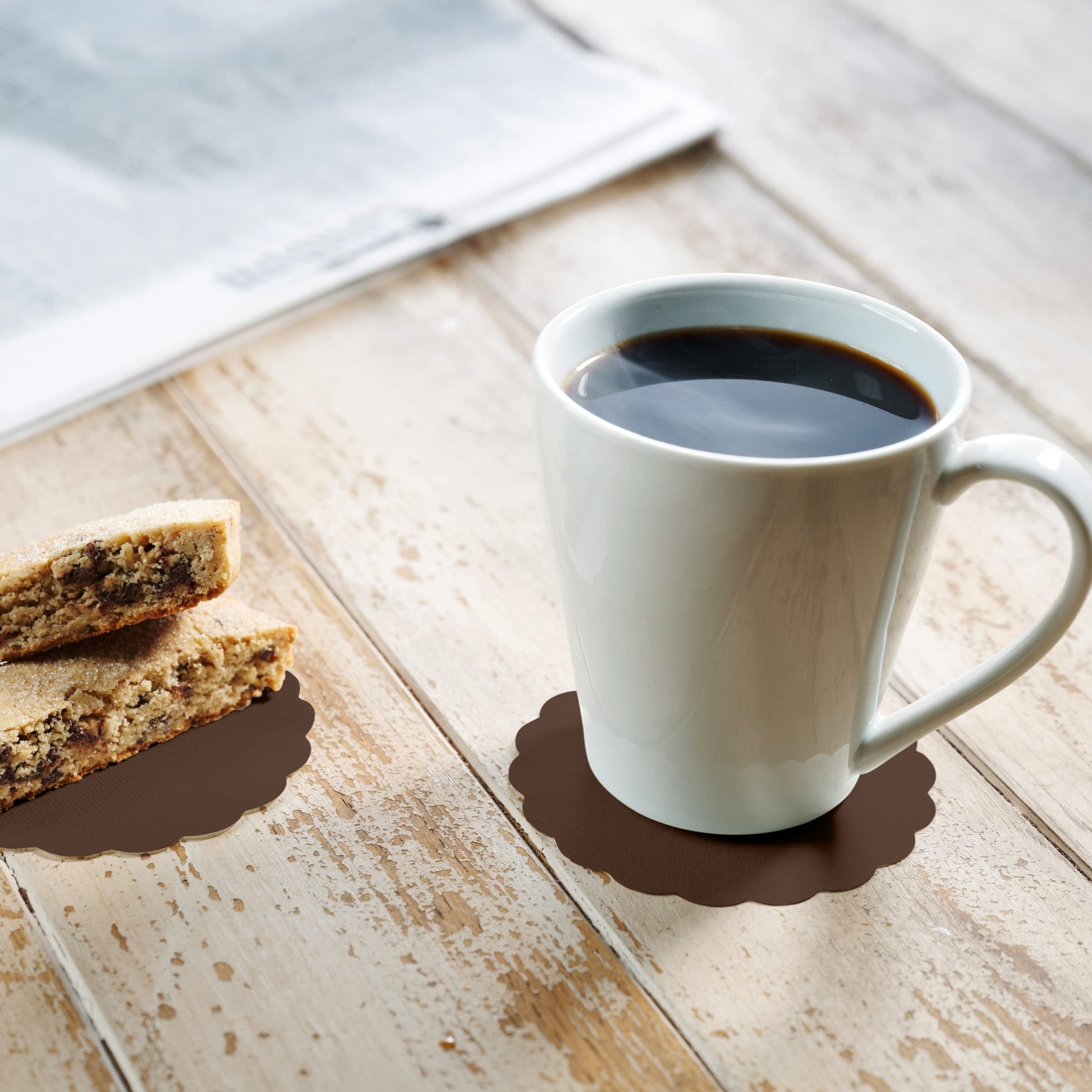 Disposable Linen-Feel Coasters | Airlaid Paper, 3.5", 500-Pack - Naptec Paper - BloominGoods