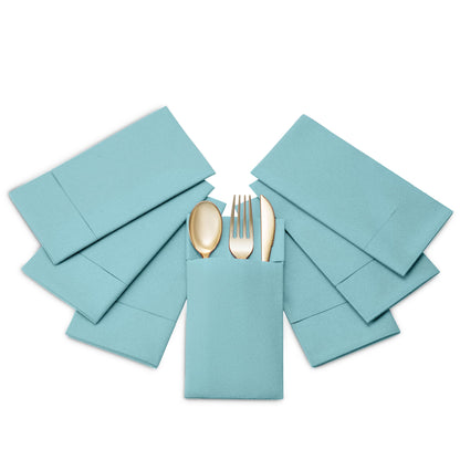 Disposable Linen-Feel Dinner Pocket Napkins | Airlaid Paper, 12"x16" - Naptec Paper - Servietto