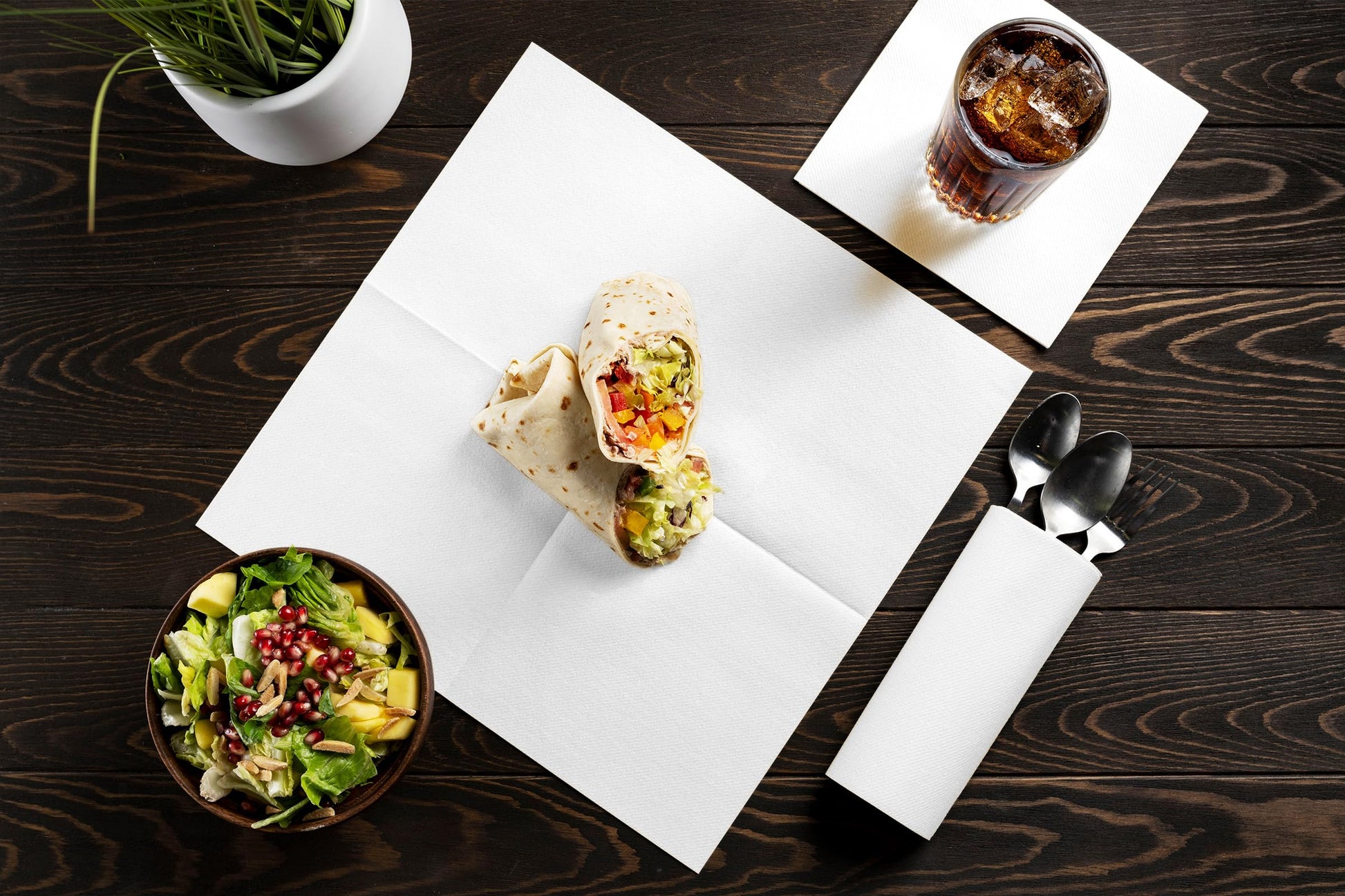 Disposable Linen-Feel Cocktail Napkins | Airlaid Paper, 8"x8" (unfolded), 100-Pack - Naptec Paper - BloominGoods
