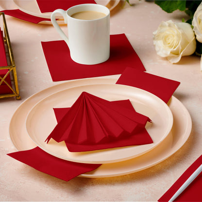 Naperee - Disposable Quilted Large Luncheon Napkins | 15"X15" - Naptec Paper - Naperee