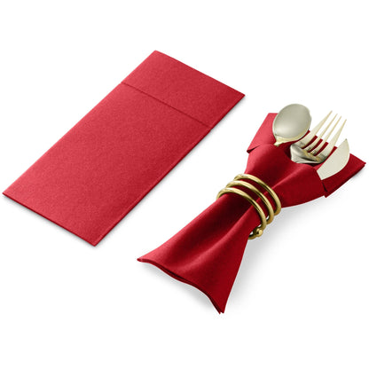 Disposable Linen-Feel Dinner Pocket Napkins | Airlaid Paper, 12"x16" - Naptec Paper - Servietto